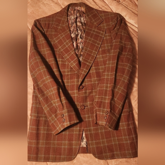 Vintage 1970s Sostanza by Richman Brothers Plaid Blazer - Picture 8 of 15